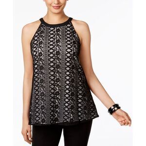 Alfani Lace Halter Top